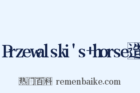 Przewalski's+horse造句是什么意思的图片